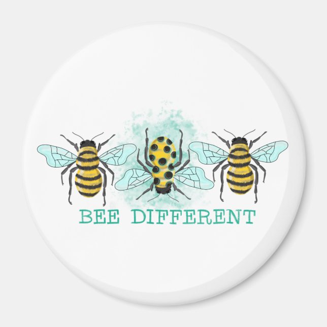 Bee Different Bumble Bee Trio Magnet (Framsidan)