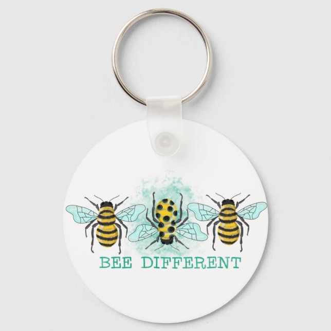 Bee Different Humla Trio Nyckelring (Framsida)