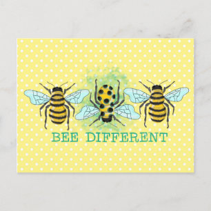 Bee Different Humla Trio Vykort