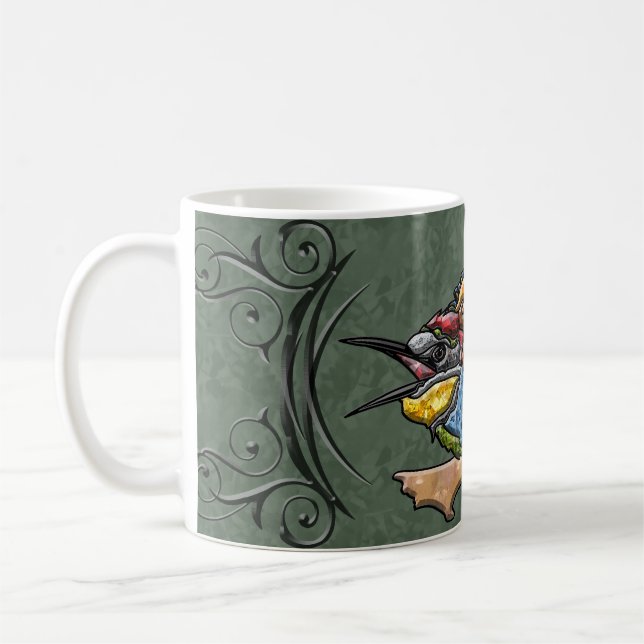 Bee Eater Bird Kaffemugg (Vänster)