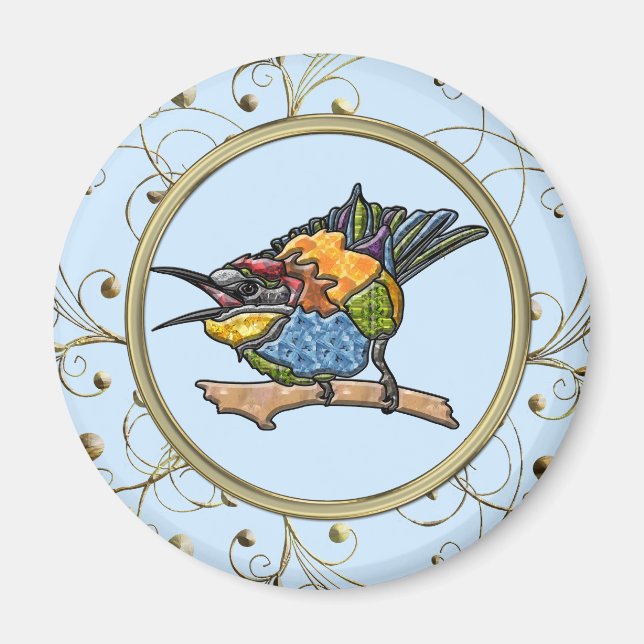 Bee Eater Bird Magnet (Framsidan)