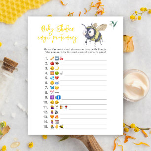 Bee - Emoji bild-babydusch
