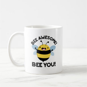 Bee Fantastisk Bee du Positive Insekt Pun Kaffemugg