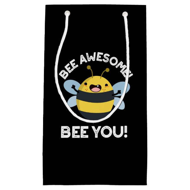 Bee Fantastisk Bee du Positive Insekt Pun Mörk BG (Framsidan)