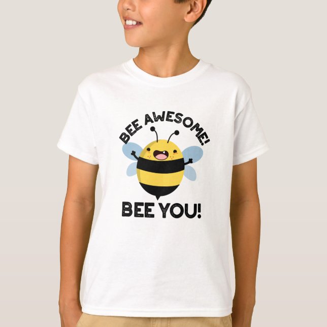 Bee Fantastisk Bee du Positive Insekt Pun T Shirt (Framsida)