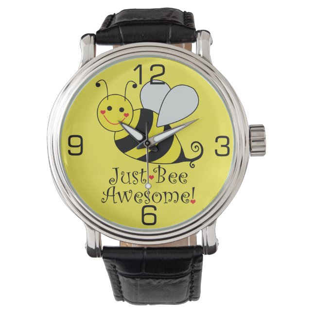 Bee Fantastisk Cute Gult Humla Armbandsur (Framsida)