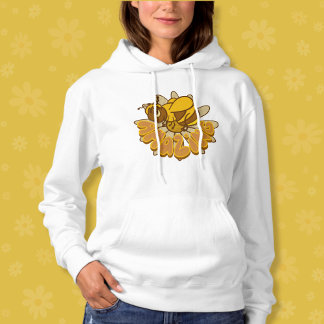 Bee Fantastisk - Cute Tecknad Humla & Daisy T Shirt