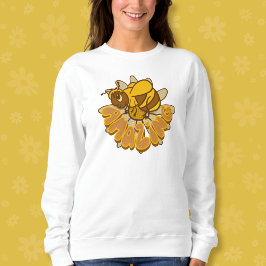 Bee Fantastisk - Cute Tecknad Humla & Daisy T Shirt