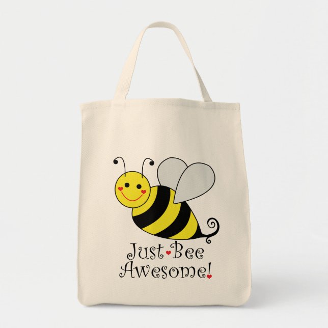 Bee Fantastisk Humla Livsmedel Tygkasse (Framsidan)
