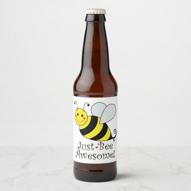 Bee Fantastisk Humla Ölflaska Etikett (Framsida)