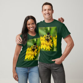 Bee Feasting on Butterfly Weed Wildflowers T Shirt