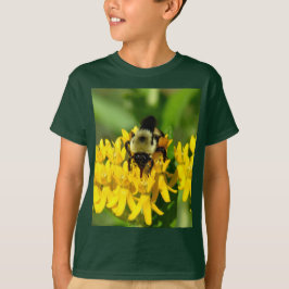 Bee Feasting on Butterfly Weed Wildflowers T Shirt