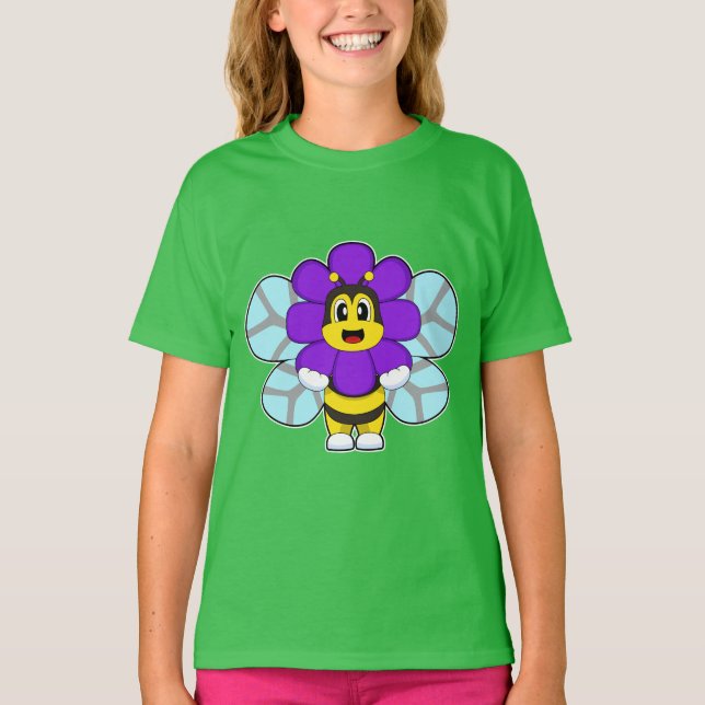Bee Flower T Shirt (Framsida)
