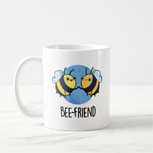 Bee-Friend Funny Insekt Bee Pun Kaffemugg