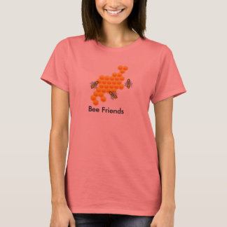 Bee Friends Womans Ringer Tee
