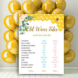 Bee Gamle Wives Tales Sign Poster
