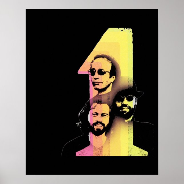 Bee Gees Number Ones Poster (Framsidan)