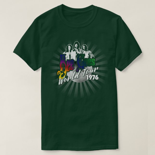 Bee Gees World Tour 1976 T Shirt (Design framsida)