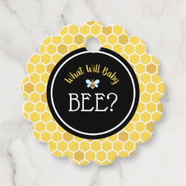 Bee Gender Reveal Baby Shower Gåvor Etiketter
