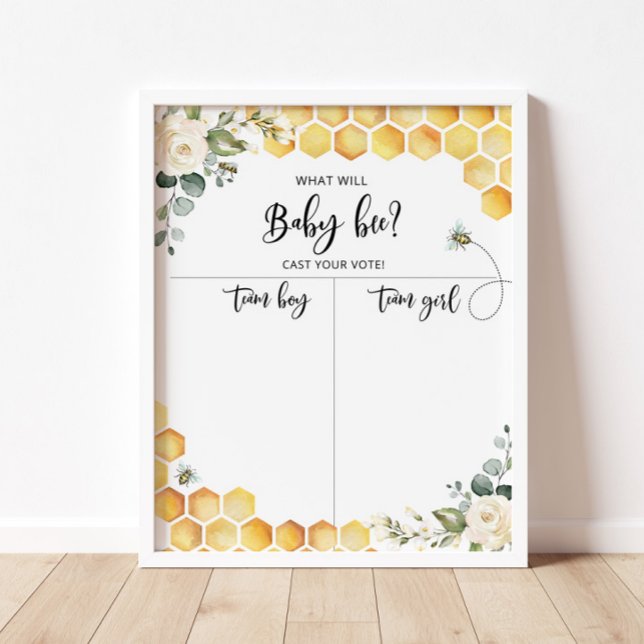 Bee Gender visar Boy- eller Girl-diagram Poster (Skapare uppladdad)