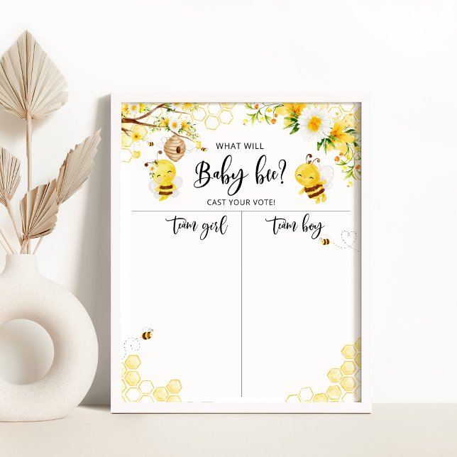 Bee Gender visar Boy- eller Girl-diagram Poster (Skapare uppladdad)
