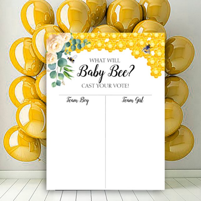 Bee Gender visar Boy- eller Girl-diagram Poster (Skapare uppladdad)