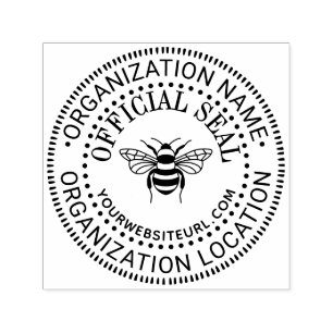 Bee Generisk Anpassad Officiell Stämpel Namn Plats
