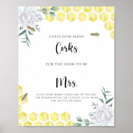 Bee - Gissa hur många Kork Poster