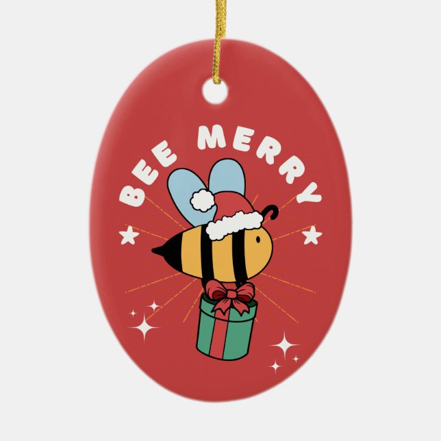 BEE GOD JUL TRÄD ORNAMENT (Framsidan)