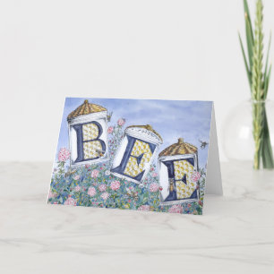 "BEE"-gratulationskort Kort