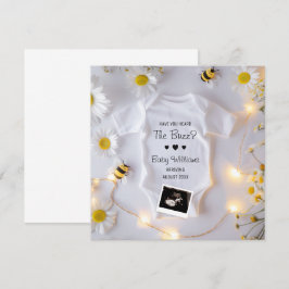 Bee Gravid-meddelande Social Media Inbjudningar