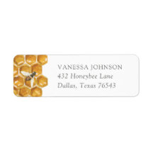 Bee Greenery Baby Shower Returadress