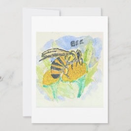 Bee Greeting Card Inbjudningar
