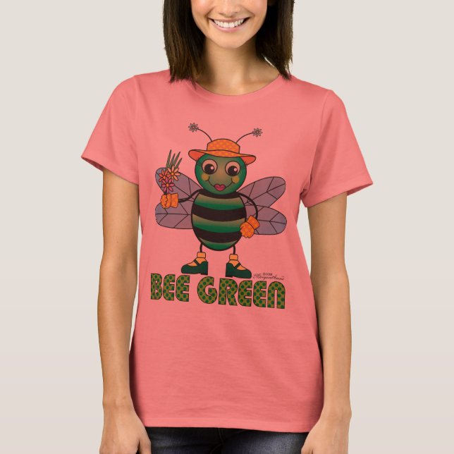 BEE Grönt Organic T-Shirt (Framsida)