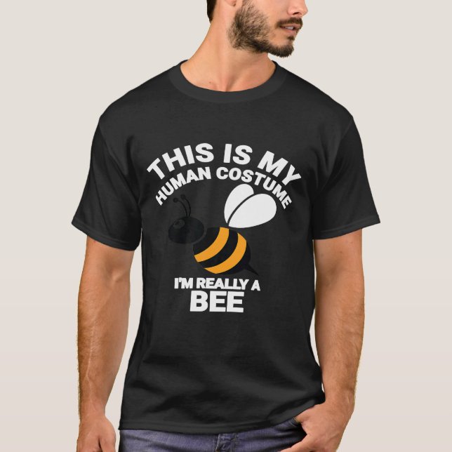 Bee  Halloween Costume Beekeeper T Shirt (Framsida)
