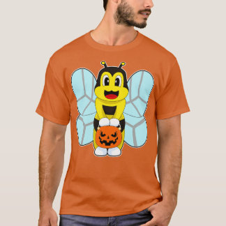 Bee Halloween Pumpkin T Shirt