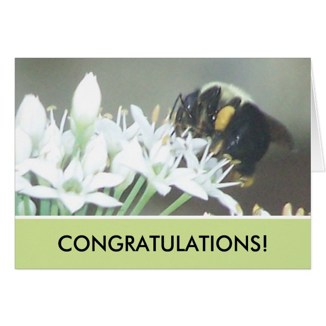 Bee Hälsningskort (Framsidan Horizontal)