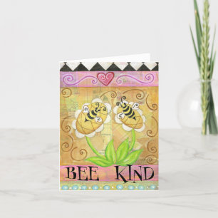 Bee-hälsningskort Helgkort