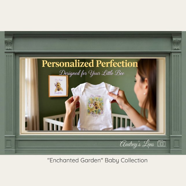 Bee Happy Baby Bodysuit | Bumblebee Gift T Shirt (Skapare uppladdad)