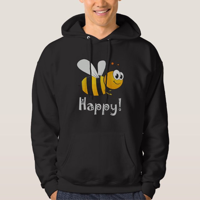 Bee Happy Bee Bright Hoodie (Framsida)