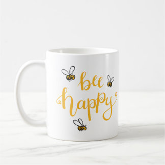 Bee happy kaffemugg