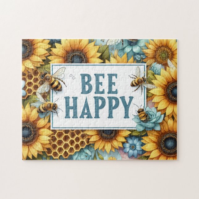 Bee Happy Pussel (Horisontell)