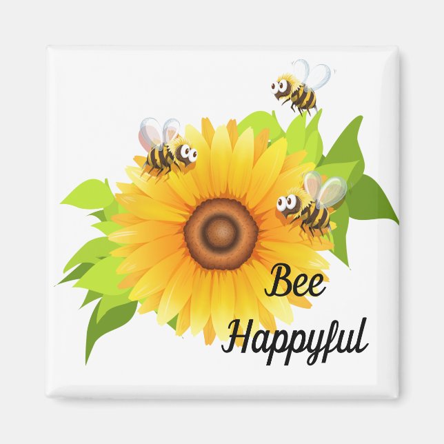 Bee Happyful Magnet (Framsidan)
