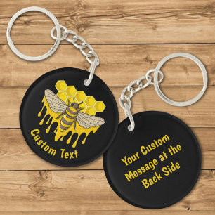 Bee Hive Honung Keychain