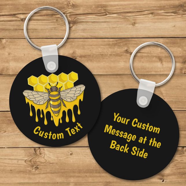 Bee Hive Honung Keychain Nyckelring (Skapare uppladdad)