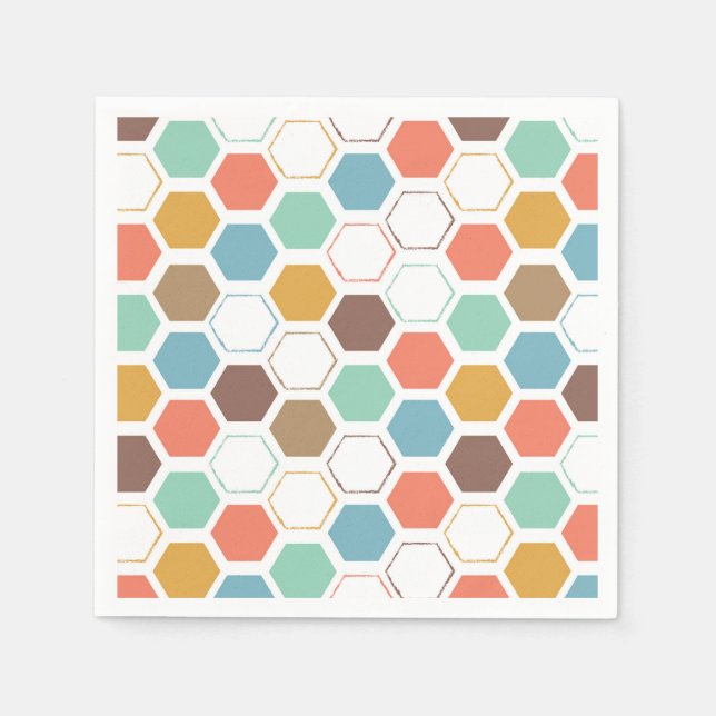 Bee Hive Module Mönster Pappersservett (Framsidan)