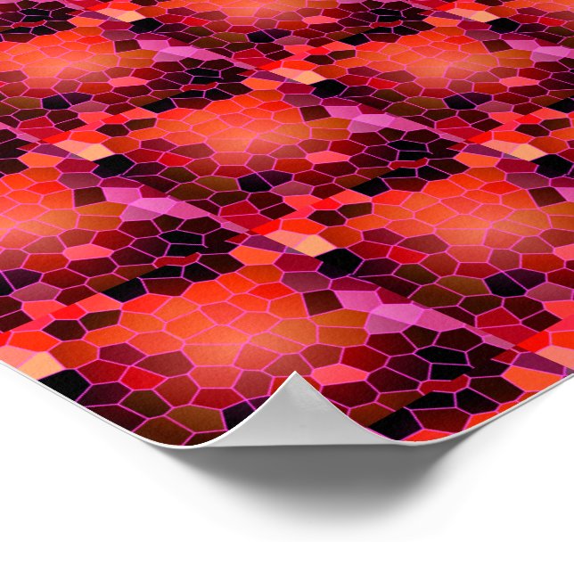 Bee Hive Red Poster (Hörn)
