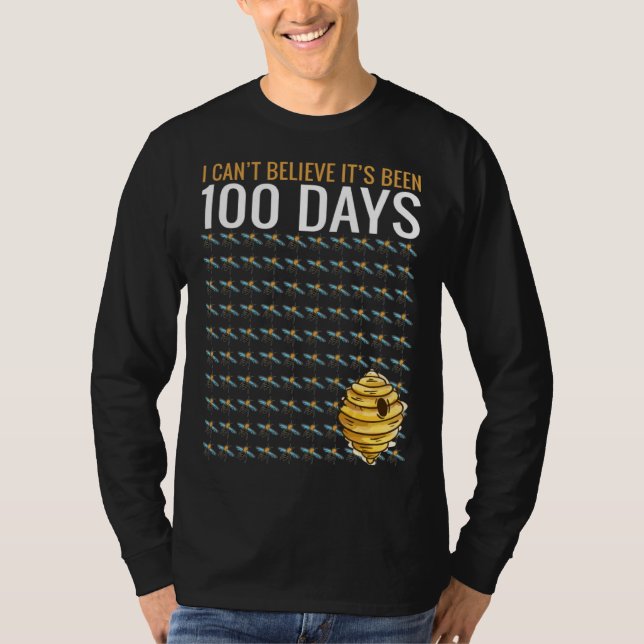 Bee Hive Tree 100 Days Of School Teacher Boys T Shirt (Framsida)