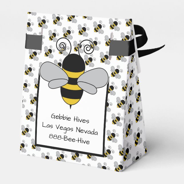 Bee Honeybee Hive Gift Presentaskar (Baksidan Sidan)