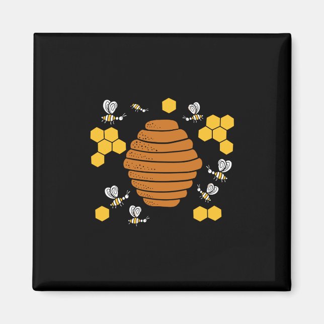 Bee Honeycomb Magnet (Framsidan)